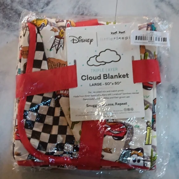 Little Sleepies Disney Cars Radiator Springs Cloud Blanket - Picture 1 of 1
